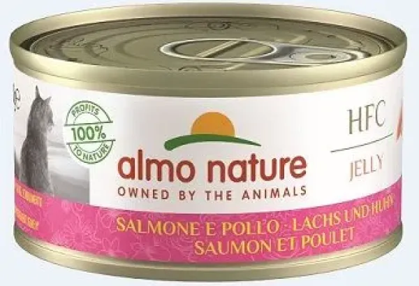 Almo Nature HFC Jelly Lachs & Huhn 24 x 70g